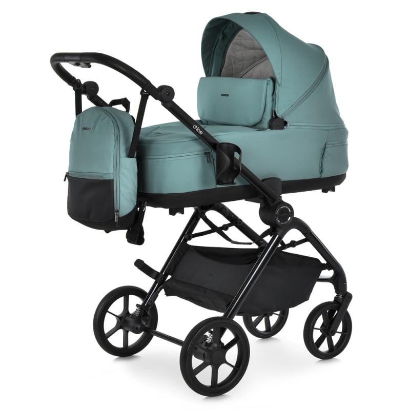 Коляска детская универсальная 2в1 El Camino Chloe ME 1191-1 с люлькой и прогулочным Emerald Green блоком (1191-1223)