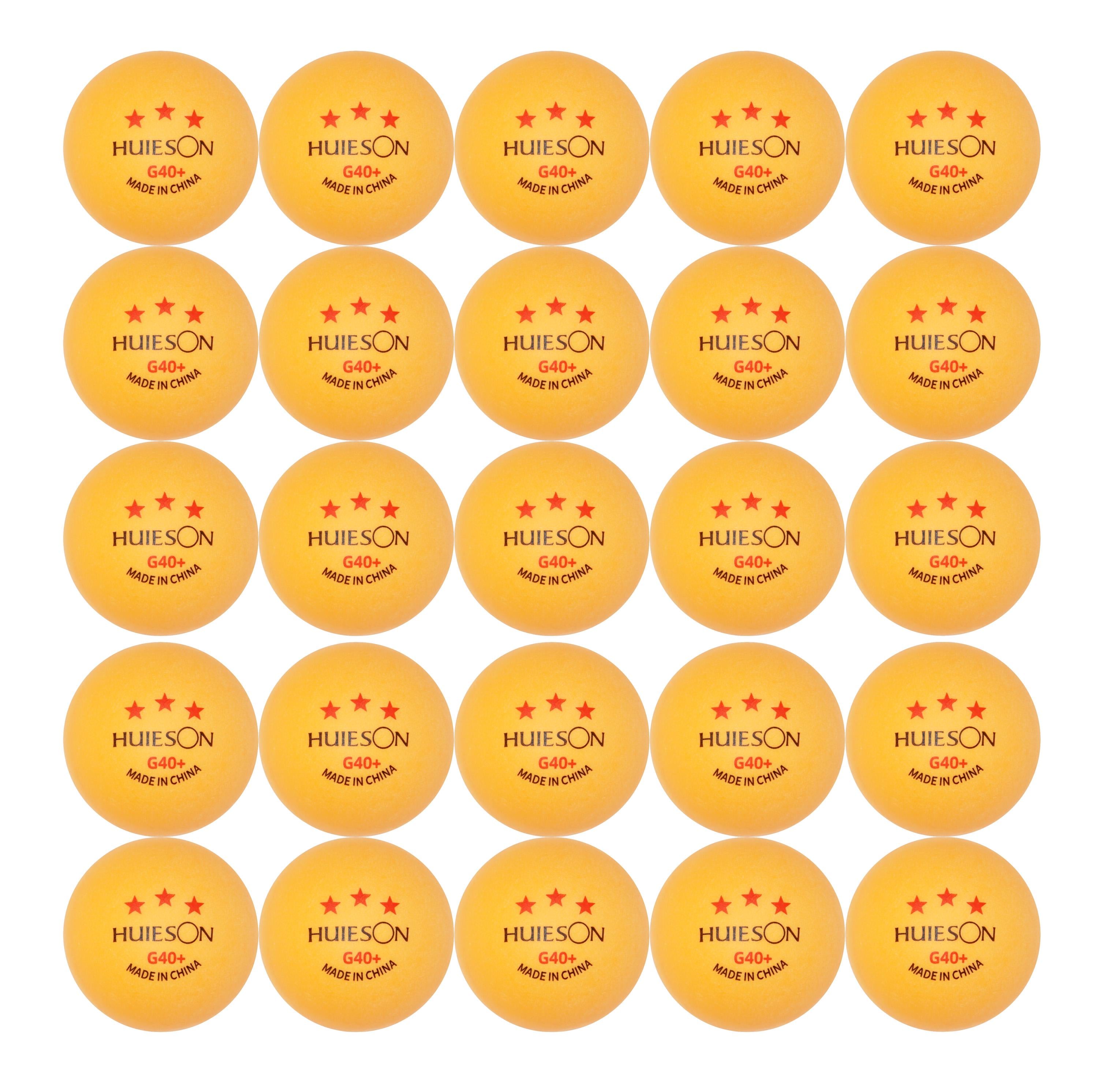 Набор мячей для настольного тенниса Huieson 3 Star 25 шт. Оранжевый (31991180)