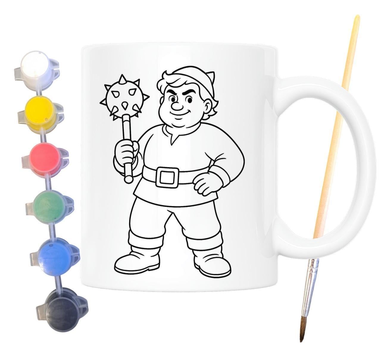 Набор для творчества кружка раскраска Котигорошко по мотивам народной сказки 330 мл Белый (КР0181)