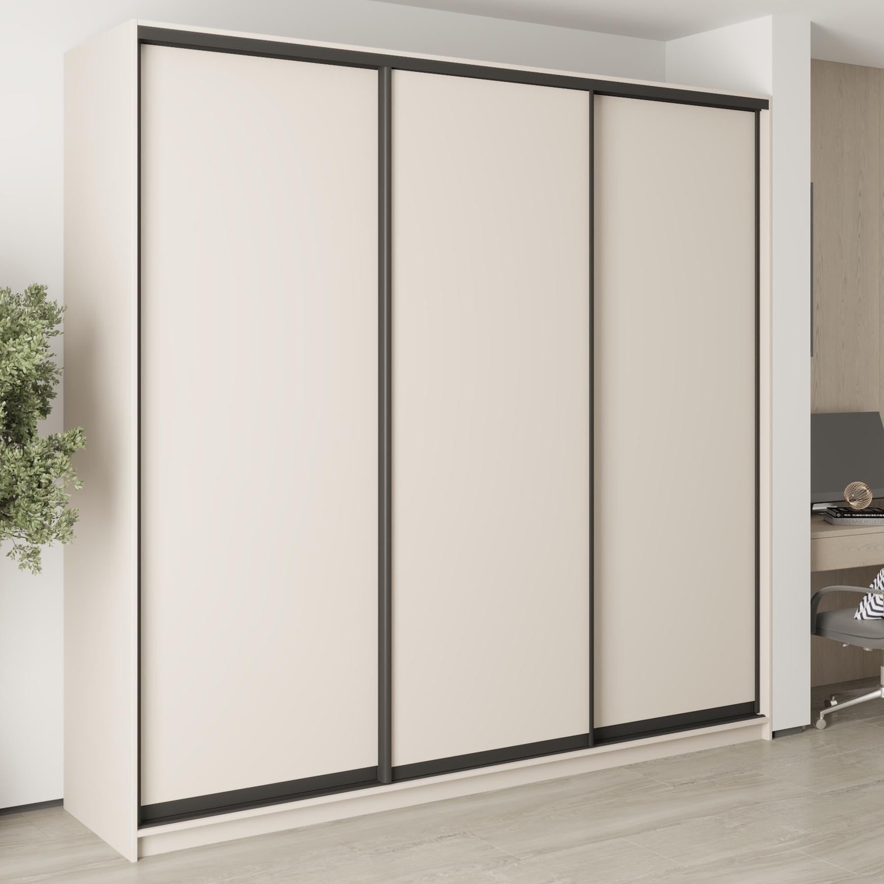 Шкаф-купе трехдверный MebelStar Комбо BG 3 ДСП 250x60x240 см Кашемир (MBS-9485) Шкаф-купе трехдверный MebelStar Комбо BG 3 ДСП 250x60x240 см Кашемир (MBS-9485)