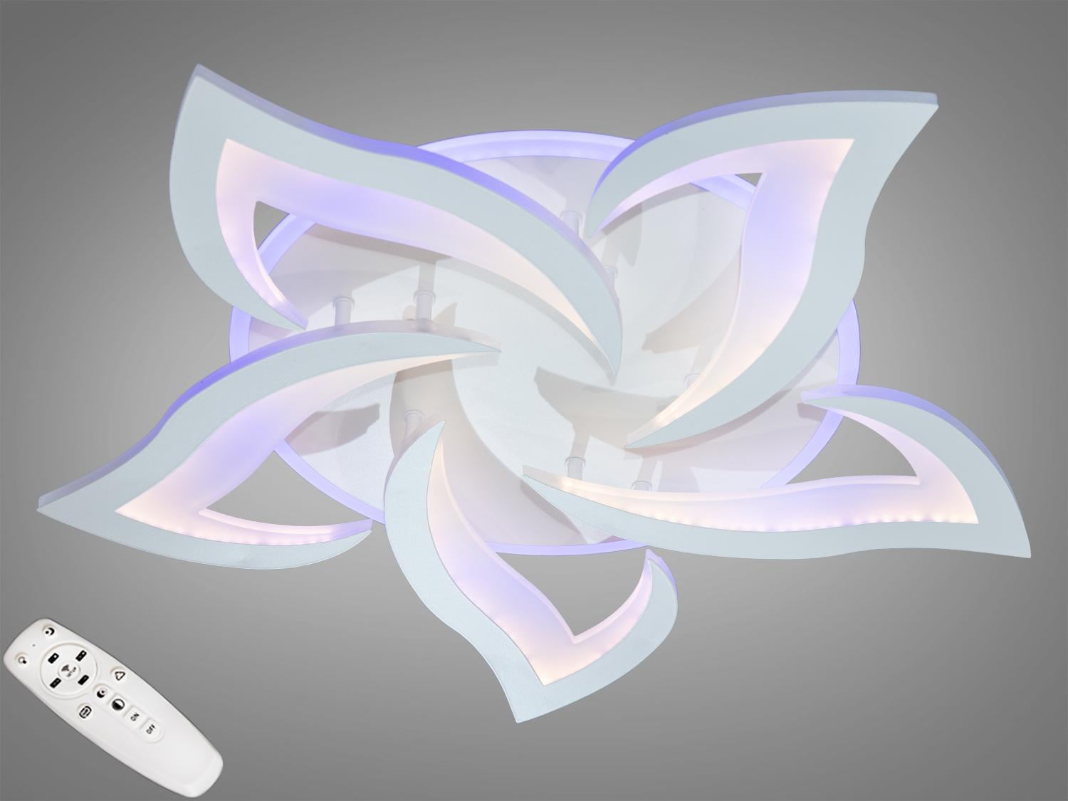 Люстра потолочная с диммером Diasha 75W 8146/5WH 3col dim Белый