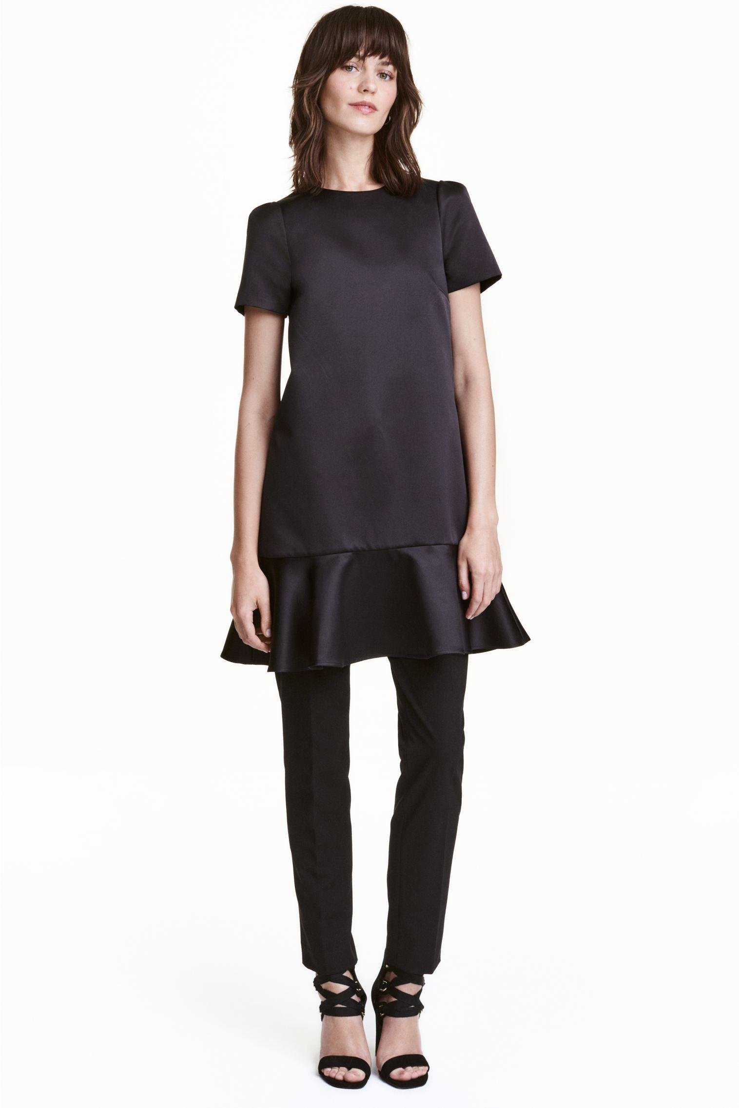 Платье атласное р. 36 Черный (4400294RP21)