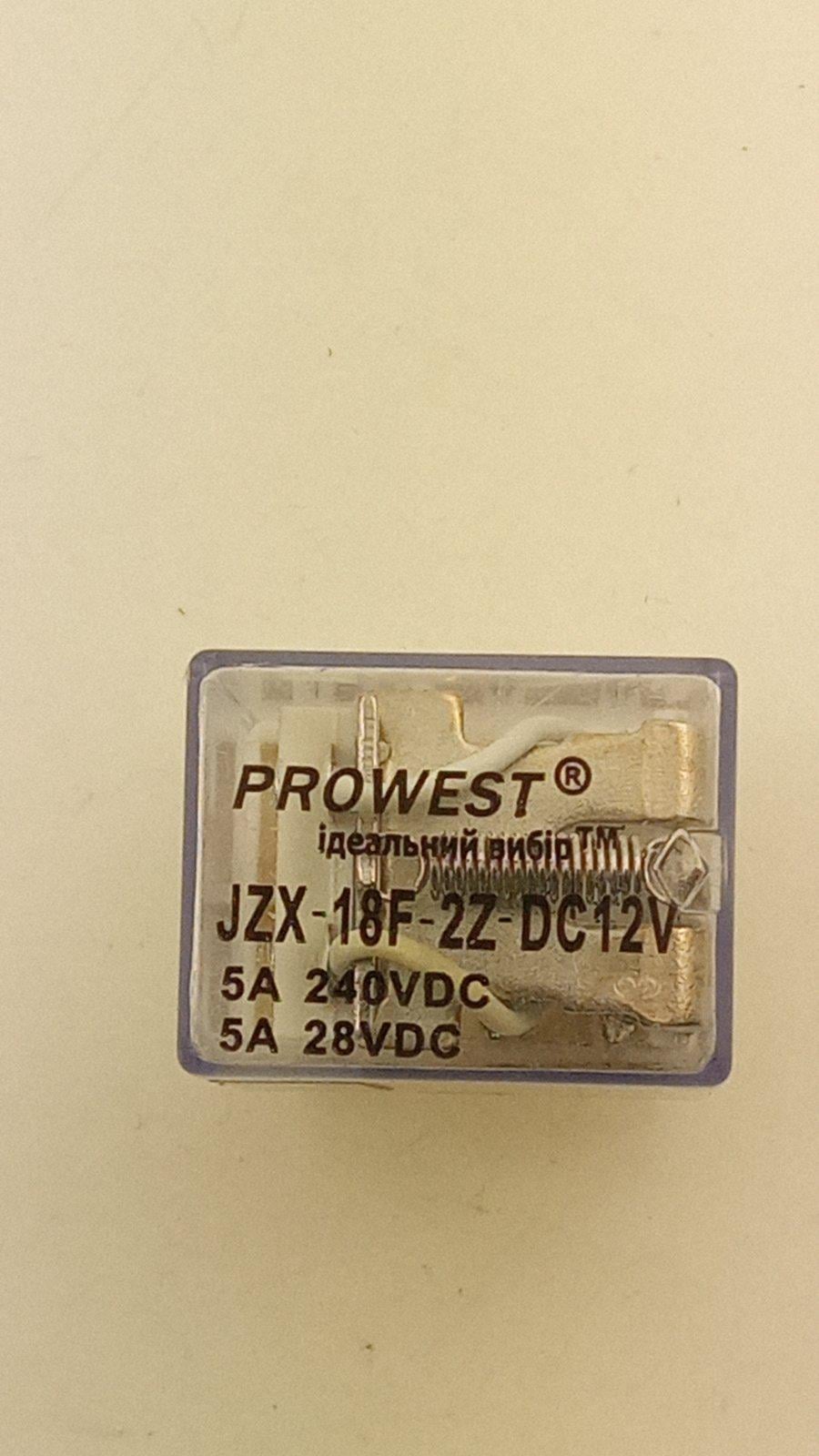 Реле JZX-18F-2Z-DC12V44535A/240VAC/5A/28VDC (16799)