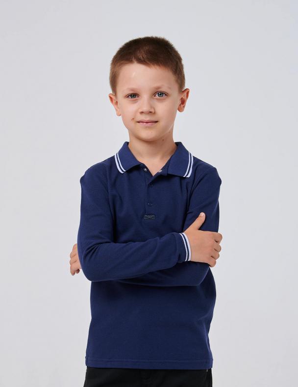 Футболка-поло для мальчика Smil Лакоста 152 см Темно синий (114887)