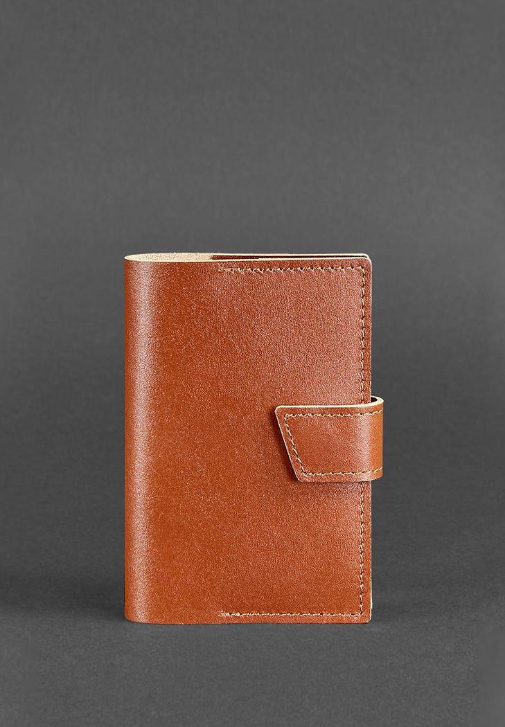 Обложка кожаная для паспорта 4.0 Светло-коричневый (A-026461)