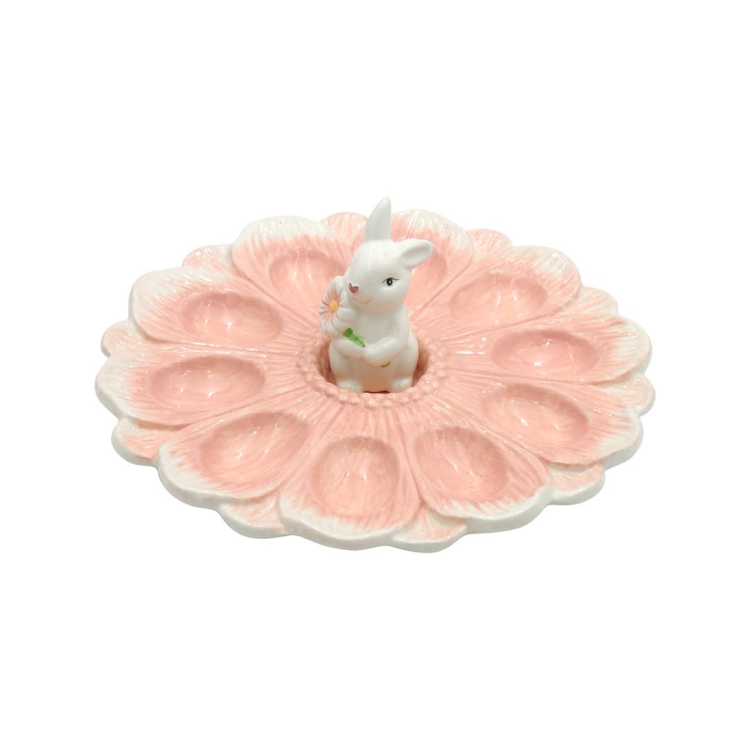 Подставка Зайка керамическая для 10 яиц 26 см (01_P0202021274)