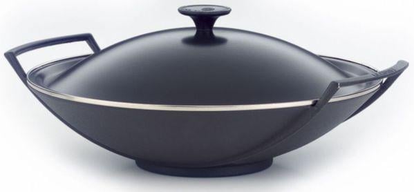 Сковорідка-Wok Le Creuset Satin D 36 см антипригарна матеріал чавун Black (25104360000460) - фото 2