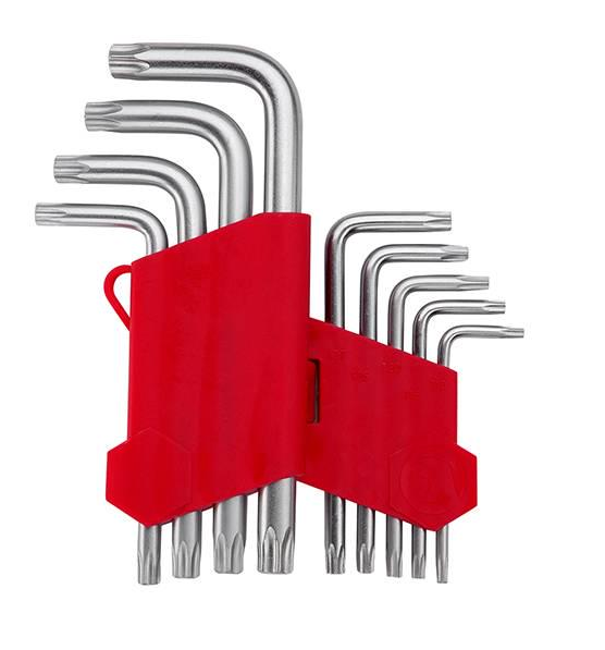 Набір Г-подібних ключів TORX Т10-Т50 Cr-V Small HT-0607 9 шт. (13349140)