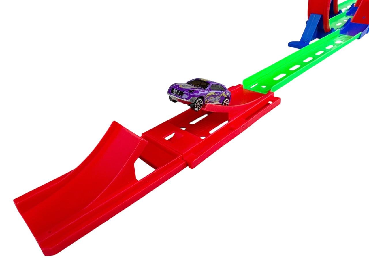 Ігровий набір Hot Wheel Автотрек Подвійна петля з машинкою 142 см (6603-1) - фото 7 Ігровий набір Hot Wheel Автотрек Подвійна петля з машинкою 142 см (6603-1) - фото 7