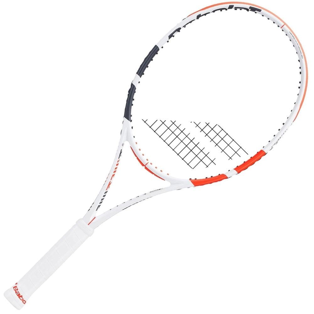 Ракетка для великого тенісу Babolat Pure Strike 100 UNSTR white/red/black no cover Gr3 Білий (101400-323)