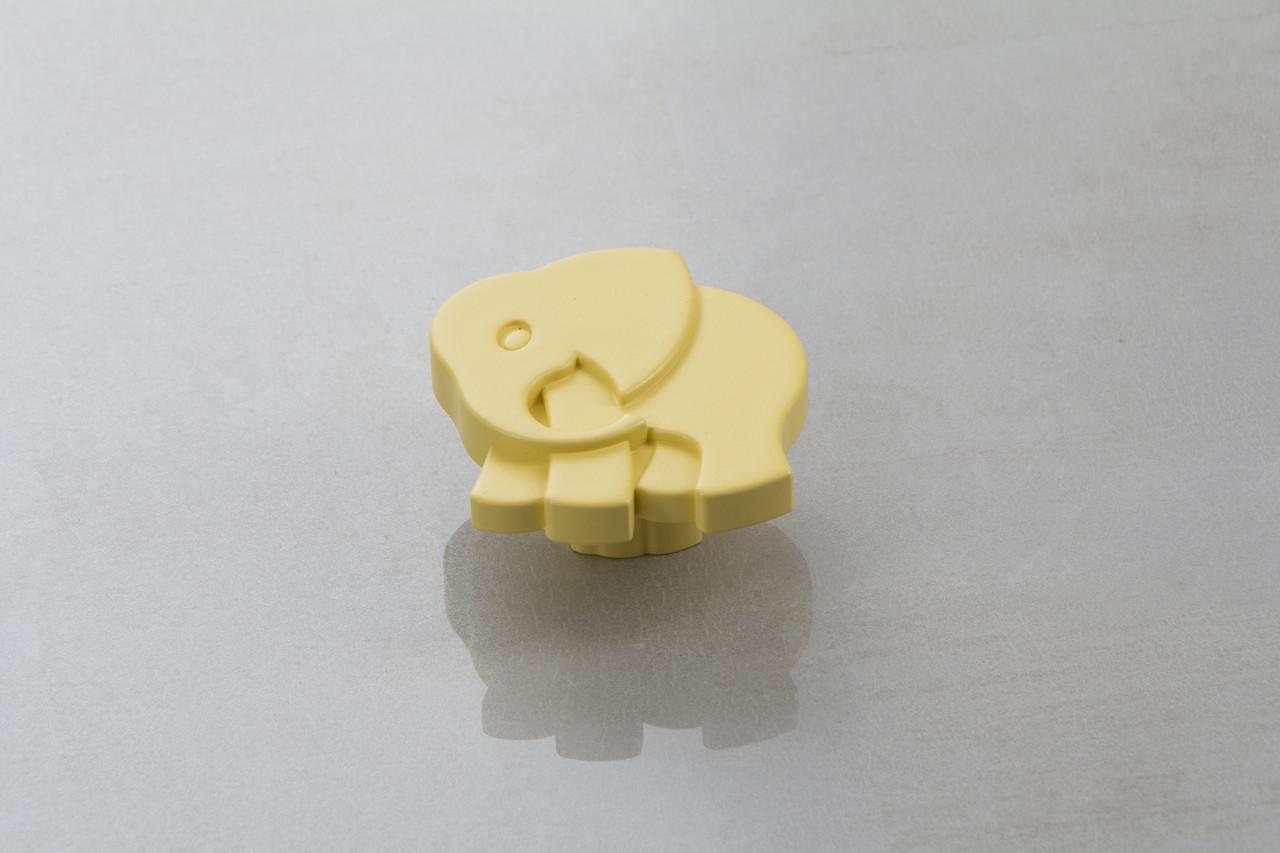 Мебельная ручка Poliplast Слоник РП-17 Желтый матовый (16198)