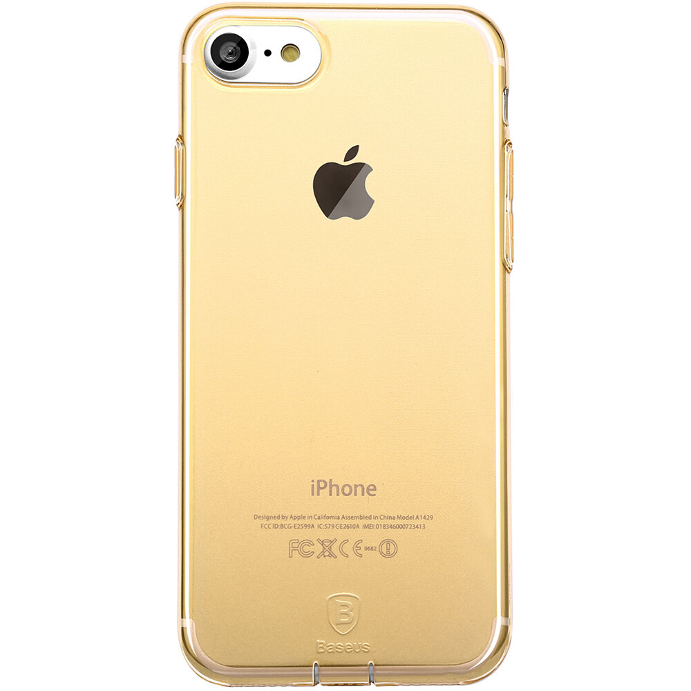 Чохол для телефона Baseus Simple iPhone SE 2020/8/7 Gold (ARAPIPH7-A0V)