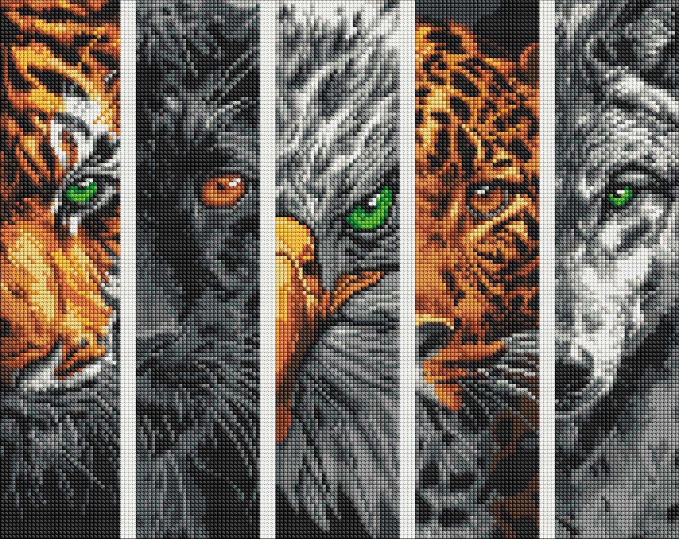 Набір з алмазною мозаїкою Ideyka Хижаки AMO8046 40x50 см (MTT-194716)