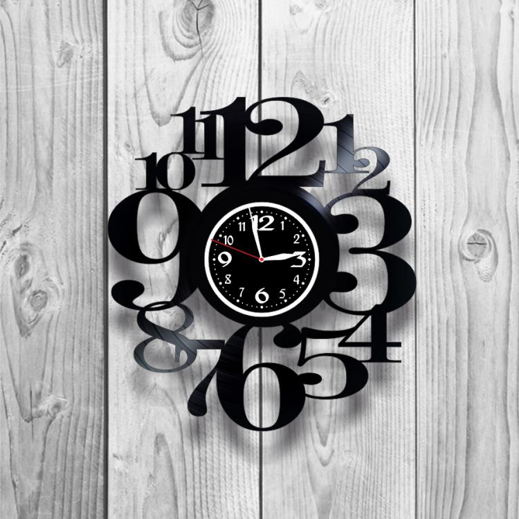 Часы настенные Лофт-ретро 0171 из виниловой пластинки