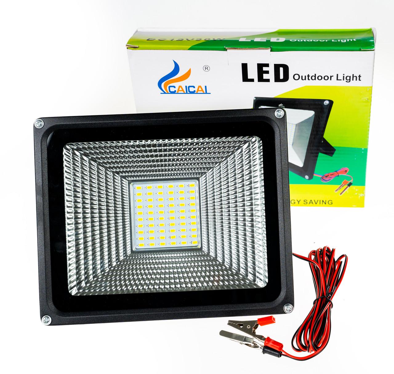 Прожектор на затискачах крокодилах 12V 30W - фото 3