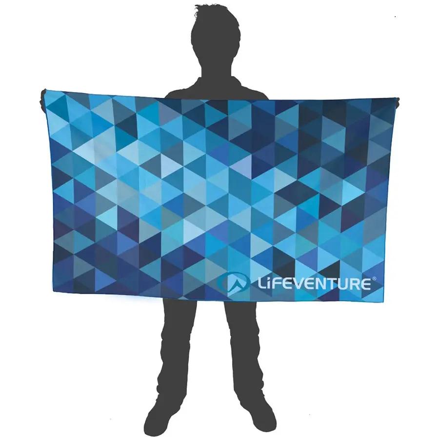 Полотенце Lifeventure Soft Fibre Triangle Giant 150x90 см Blue (63071) - фото 3