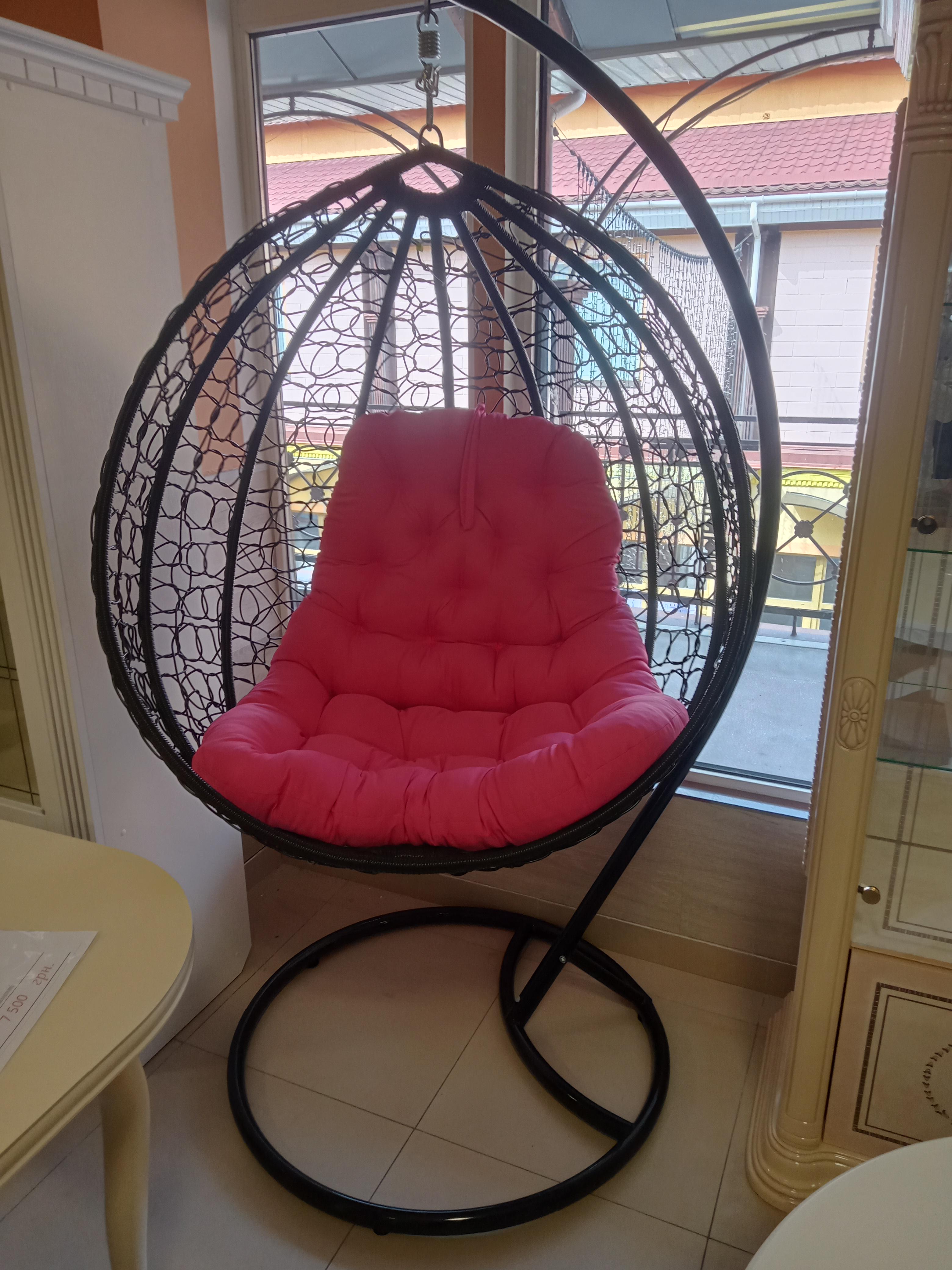 Крісло-кокон підвісне Garden з подушкою Чорний (15412279) - фото 2