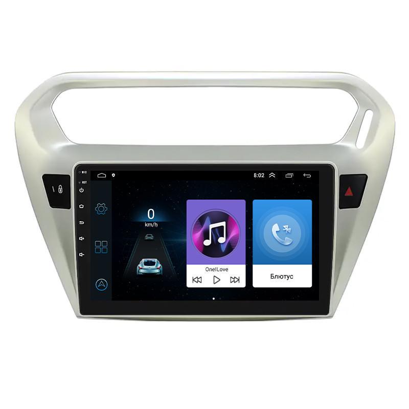 Автомагнітола штатна Lesko для Peugeot 301 I 2012-2016 9" 1/16Gb Wi-Fi GPS Base MOB