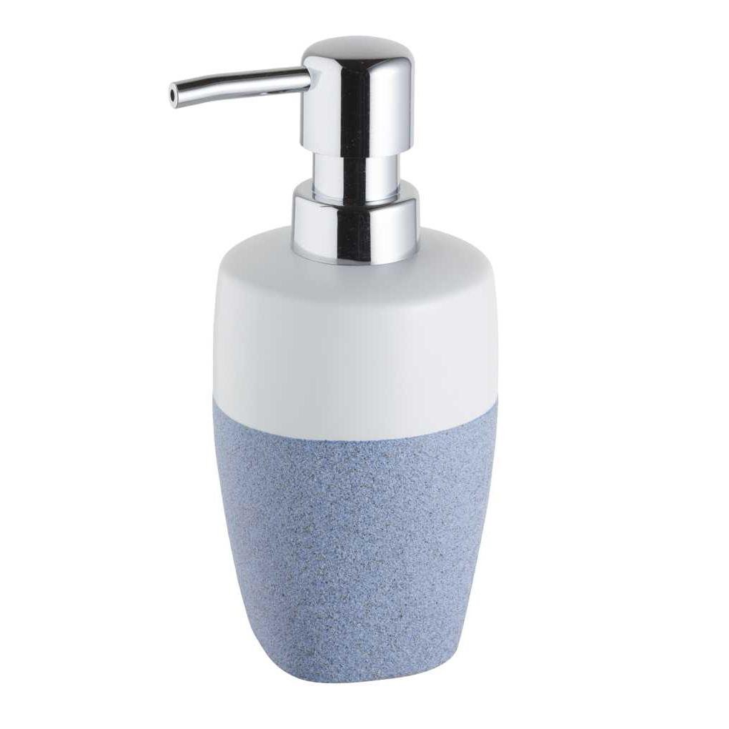 Дозатор для рідкого мила Bisk STONE 350 мл Синій/Білий (06306)