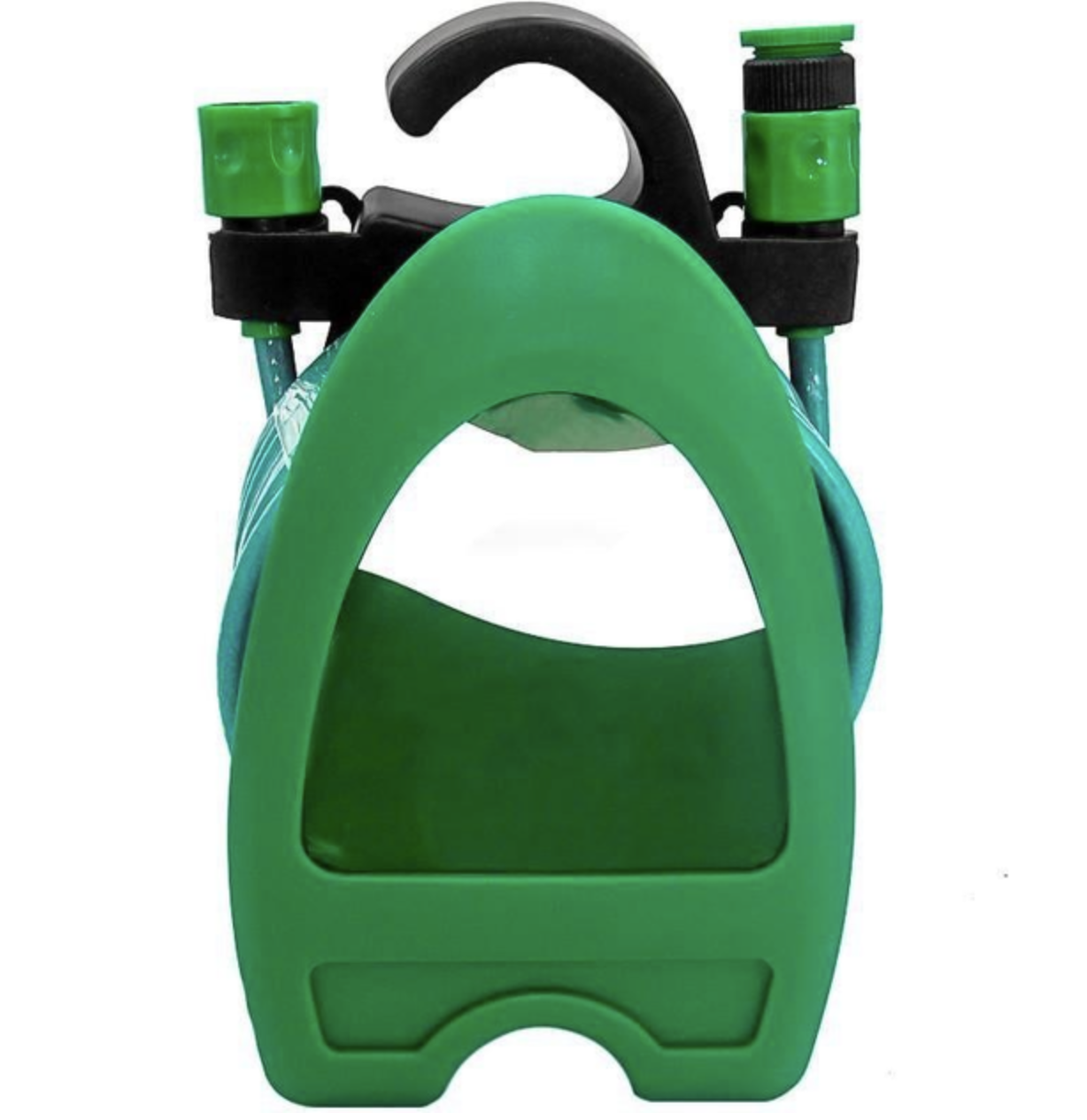 Набір для поливу шланг на котушці та пістолет з розпилювачем 7-режимів 10 м Зелений (25995972)