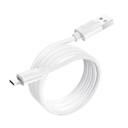 Кабель Borofone Micro USB Harmony BX55 2,4 A 4,5 мм1 м White (546254)