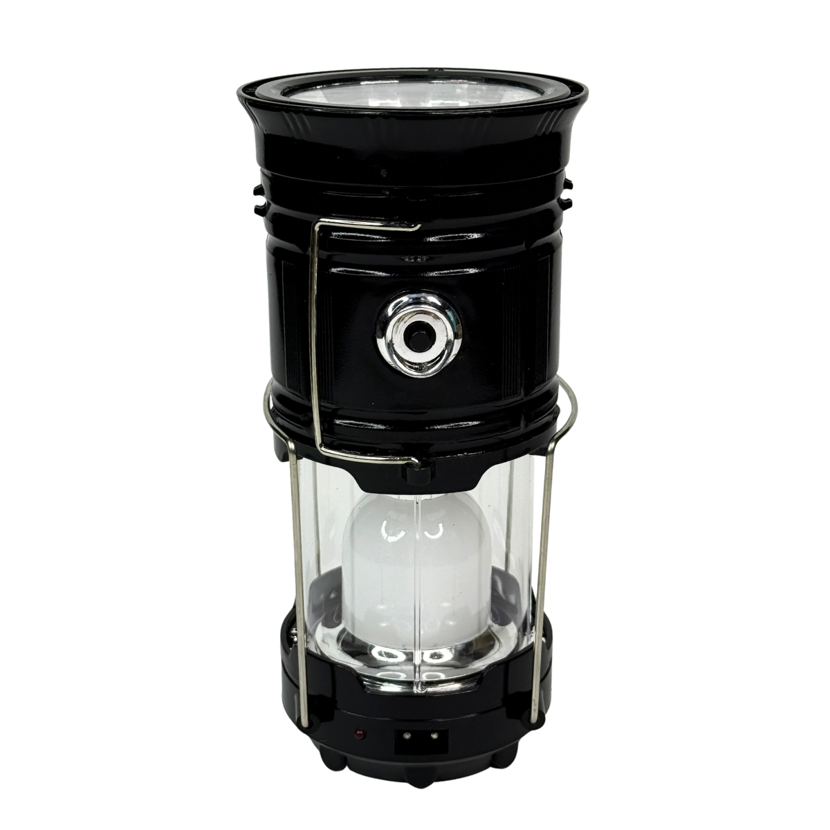 Фонарь-лампа SIHONG для кемпинга с солнечной панелью 5800T 6 Led+1 W Черный