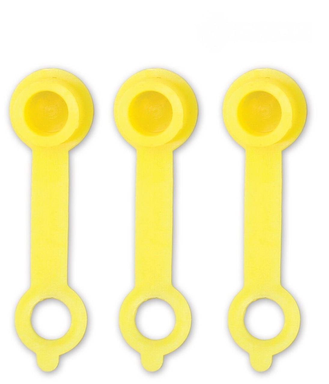 Набір ковпачків для прес маслянок Prolube 50 шт. DIN71412 Жовтий (467-02)