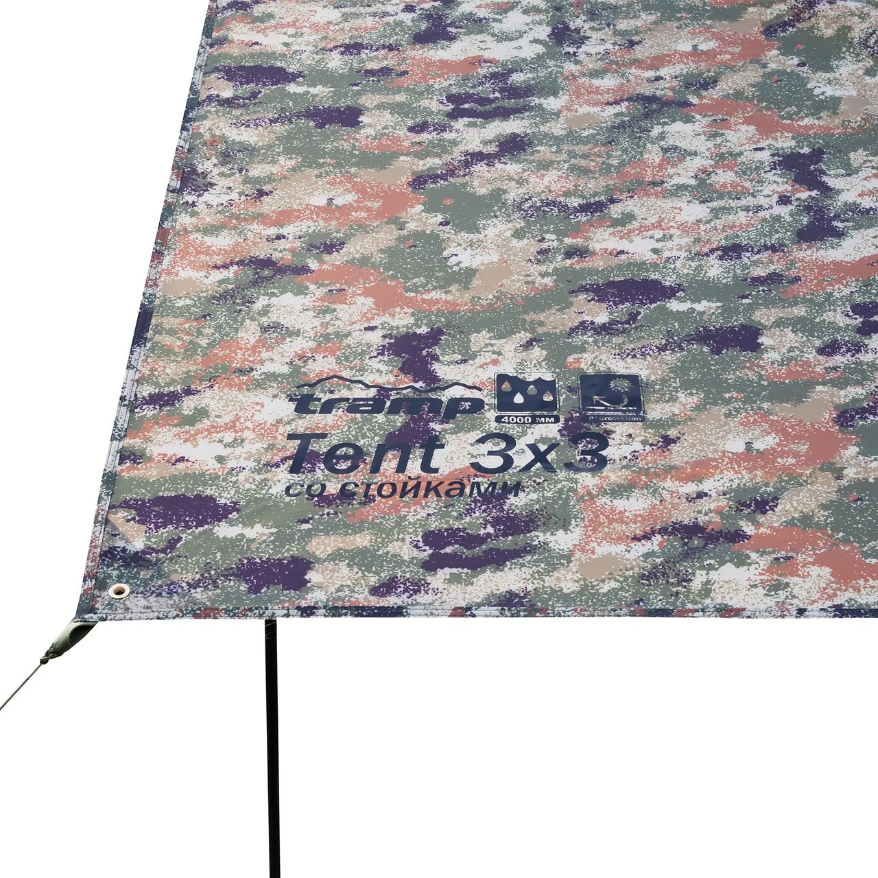 Тент со стойками Tramp Tent 3х3 м Camo (UTRT-104-Camo) - фото 6