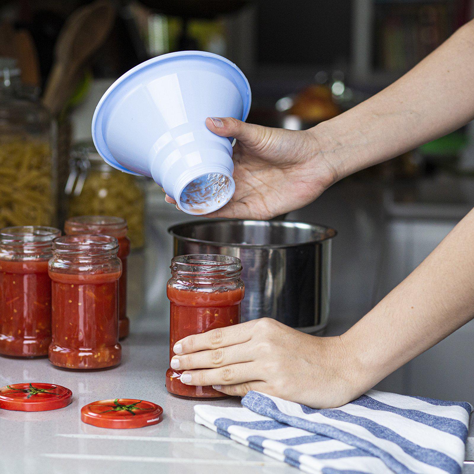 Лейка для банок Browin круглая Красный (139200) - фото 7