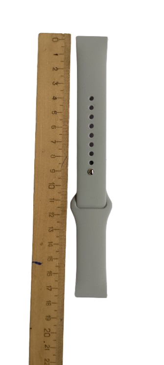 Ремешок для часов силиконовый 175х22 мм Cloud grey (3794) - фото 3 Ремешок для часов силиконовый 175х22 мм Cloud grey (3794) - фото 3