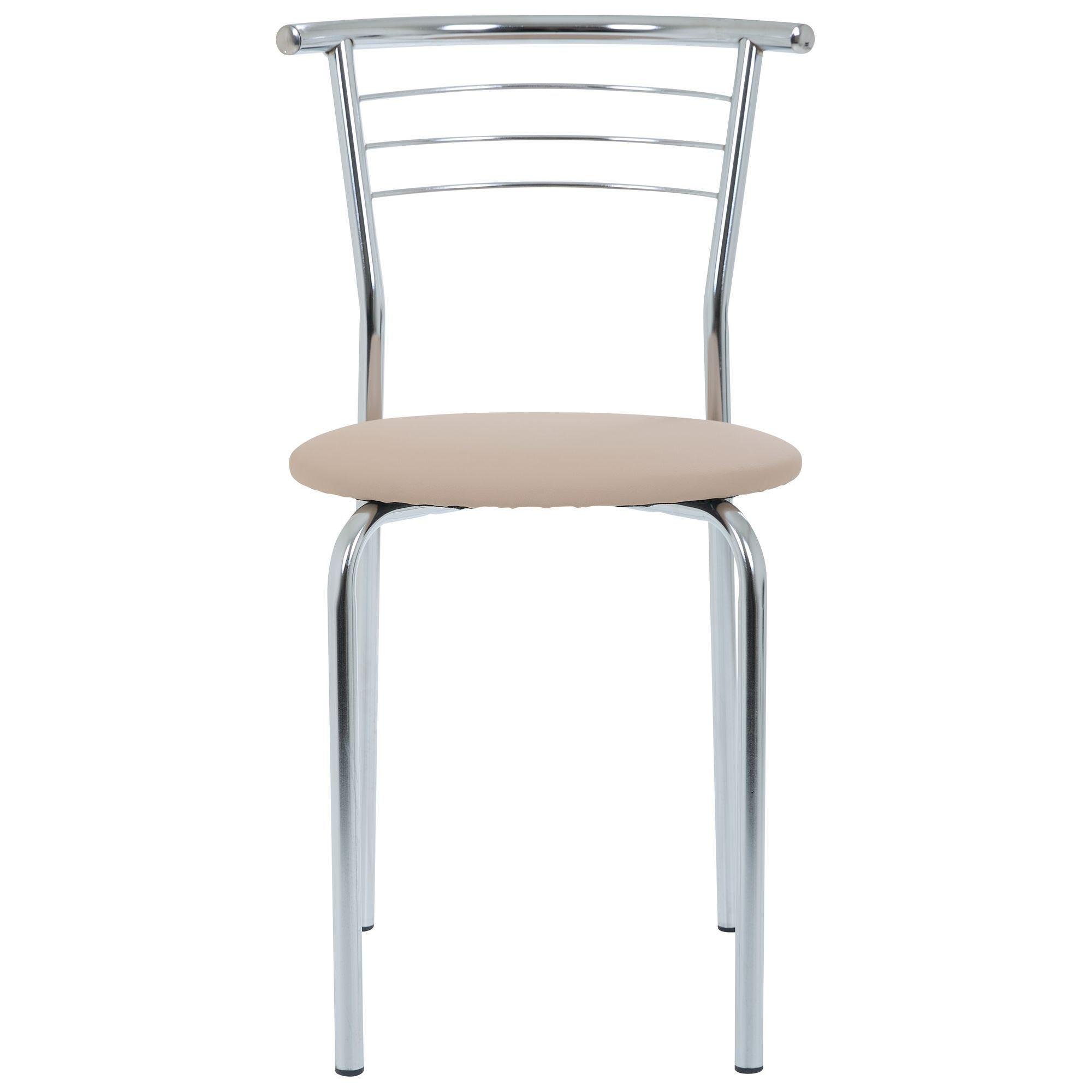 Стілець кухонний Маркос Хром/Бежевий (431064298764873649873168724) - фото 2 Стілець кухонний Маркос Хром/Бежевий (431064298764873649873168724) - фото 2