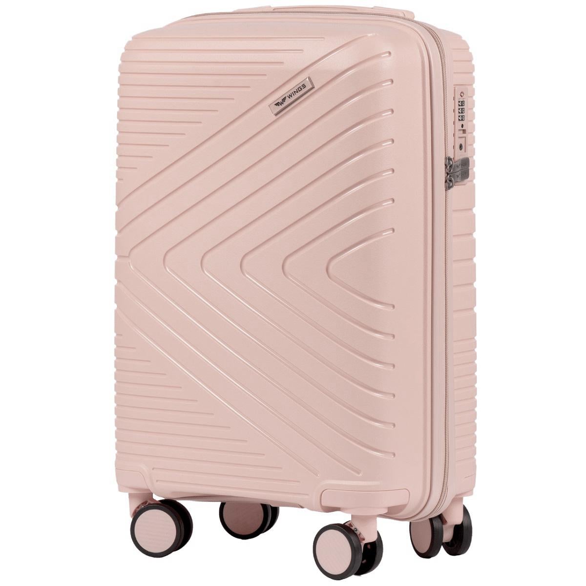 Чемодан полипропиленовый Wings 181-05 малый Светло-розовый (Wp00535)