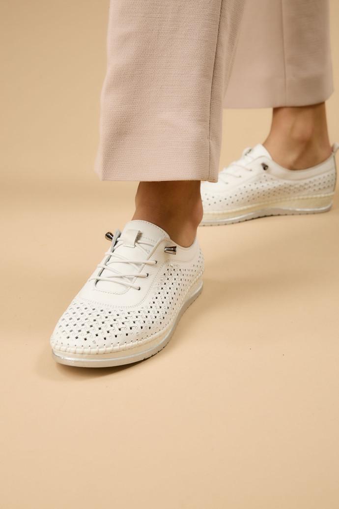 Мокасины женские Anna Lucci кожаные р. 37 Белый (194785) - фото 3 Мокасины женские Anna Lucci кожаные р. 37 Белый (194785) - фото 3