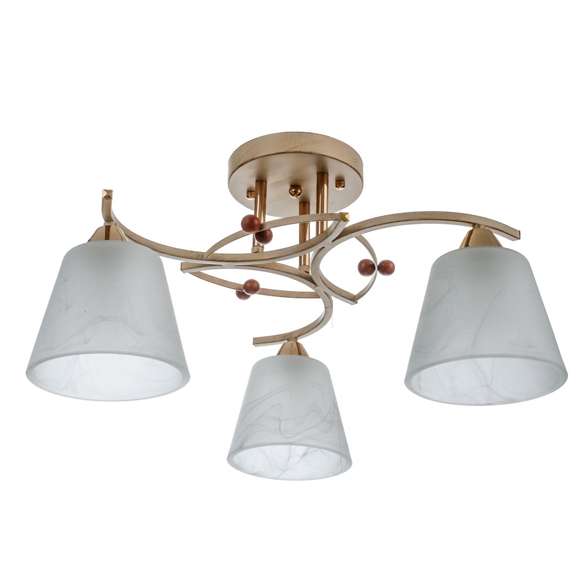 Люстра Brille LK-640S/3 E27 WH/G (23-618)