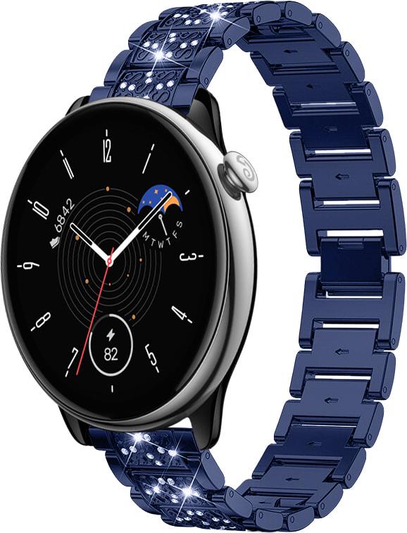 Браслет металевий Glam для Amazfit GTR Mini Blue (33497-28)