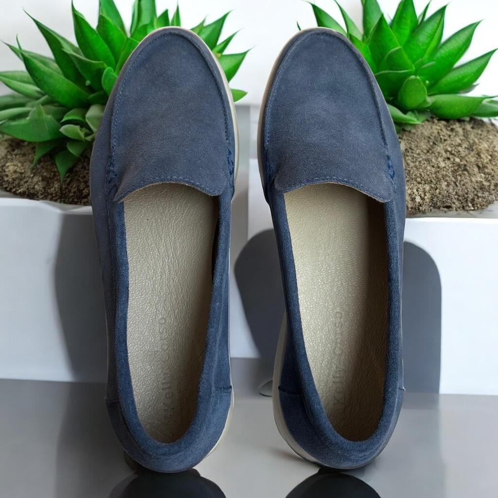 Лоферы женские замш Marandi р. 39 25,5 см Деним (Lof-CK-39-деним) - фото 3 Лоферы женские замш Marandi р. 39 25,5 см Деним (Lof-CK-39-деним) - фото 3