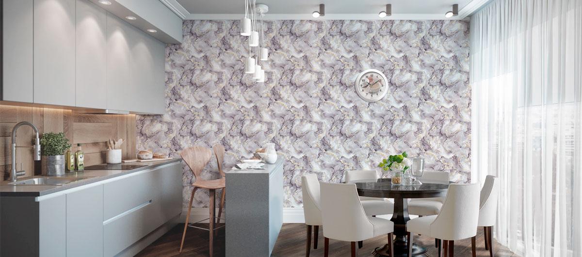 Обои бумажные влагостойкие Континент Виола Светло-серый (2247) - фото 3 Обои бумажные влагостойкие Континент Виола Светло-серый (2247) - фото 3