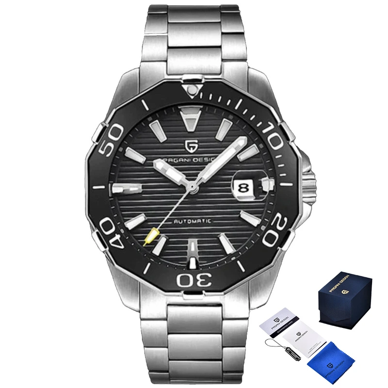 Наручний годинник Pagani Design PD-1617 Silver/Black