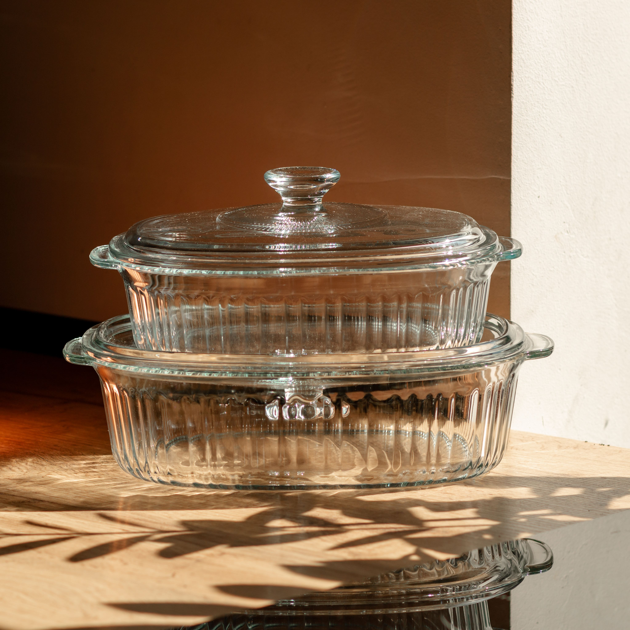 Набор форм для запекания из боросиликатного стекла 1,8/2,8 л Прозрачный - фото 6