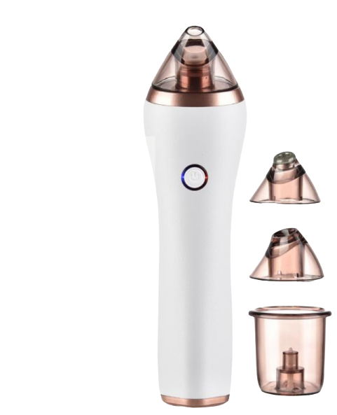 Очиститель пор лица вакуумный 2 режима и 4 уровня интенсивности Белый