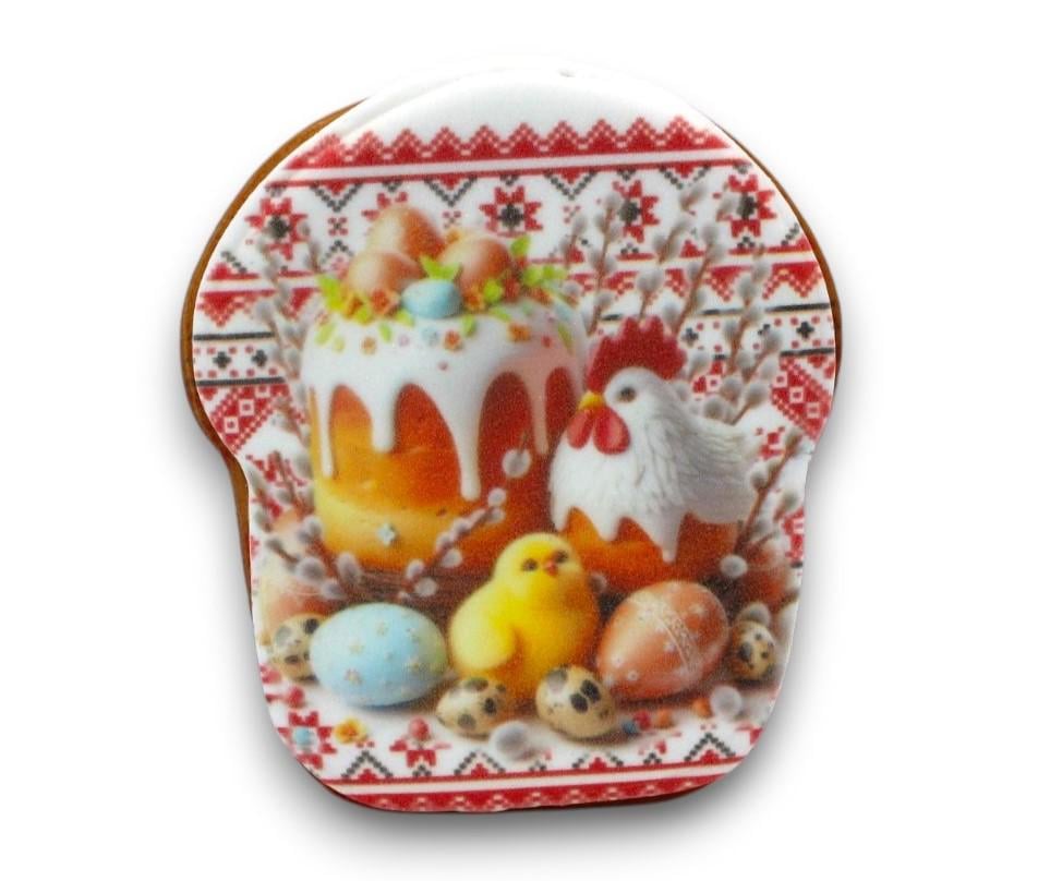 Пряник з принтом Крафт Печиво Великдень Великодня паска 45 г