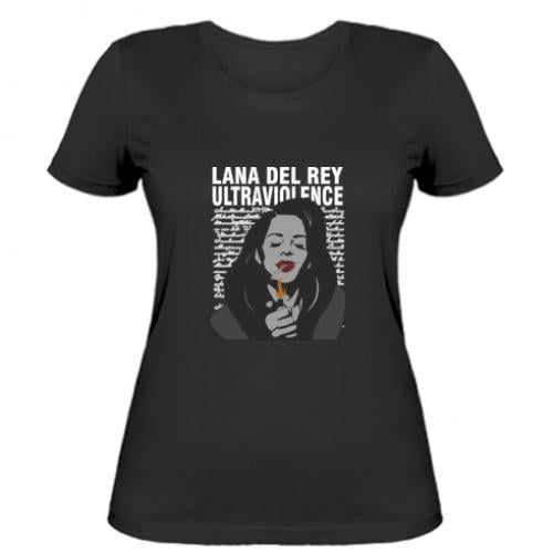 Футболка жіноча Lana Del Rey Ultraviolence newspaper M Чорний (15764680-2-193941-M)