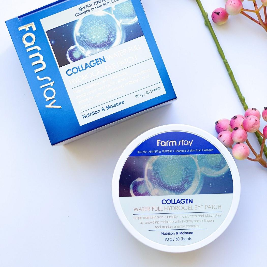 Патчи гидрогелевые для кожи вокруг глаз с коллагеном FarmStay Collagen Water Full Hydrogel Eye Patch 60 шт. (25810294)