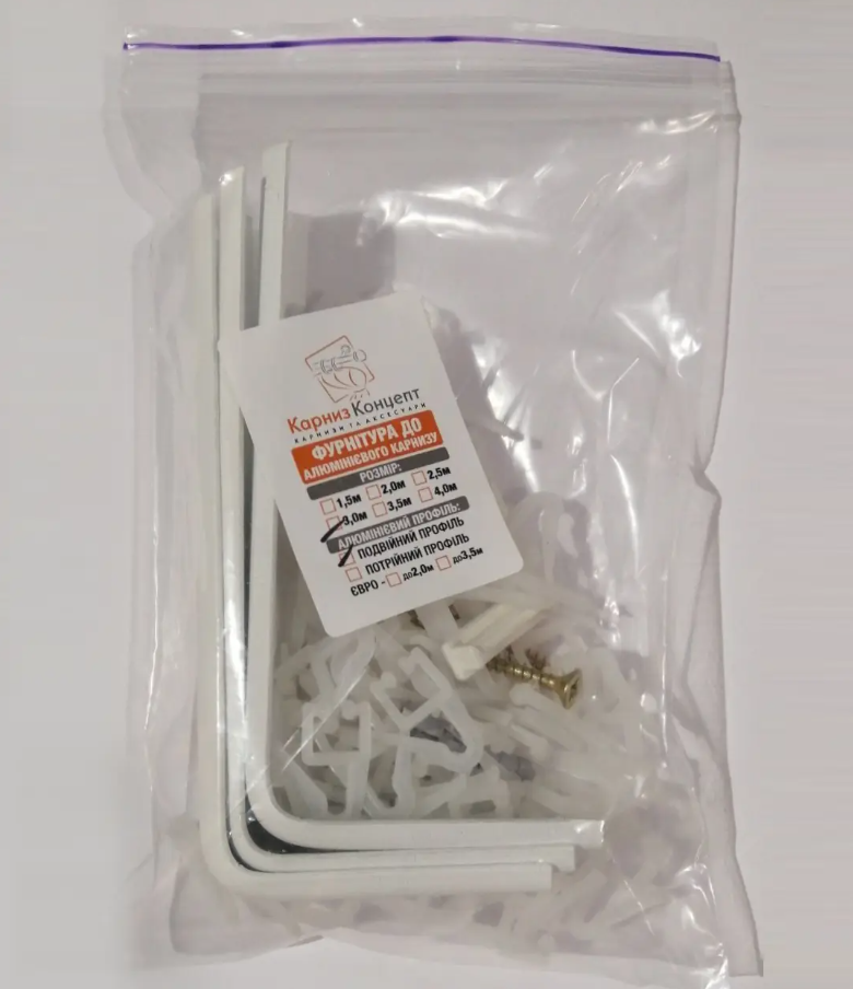 Карниз на стену EURO CONCEPT БР-24 двухрядный 1,75 м Орех - фото 3