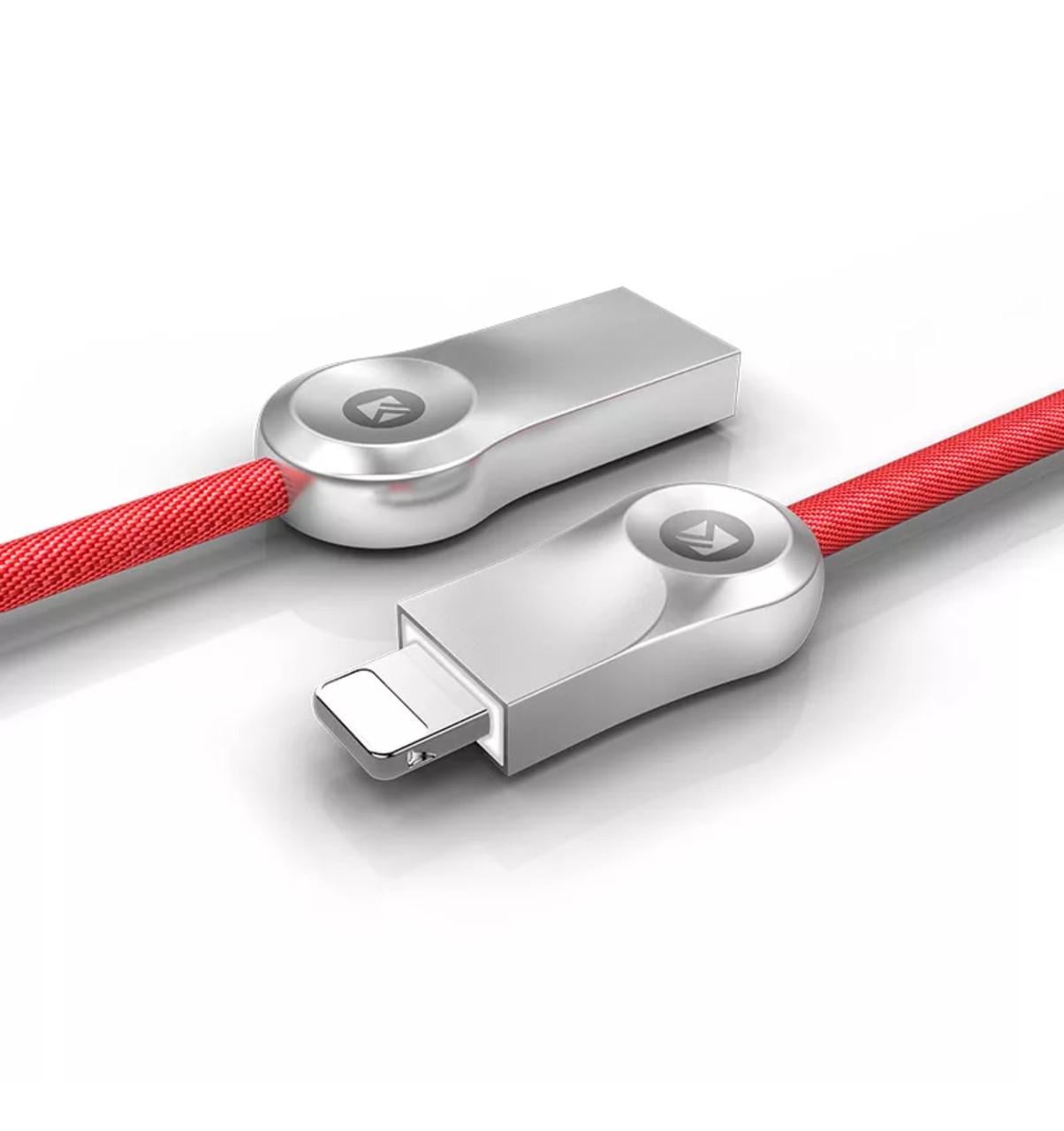 Кабель USB быстрой зарядки Floveme с разъемом Lightening 1 м Красный (831289666) Кабель USB быстрой зарядки Floveme с разъемом Lightening 1 м Красный (831289666)