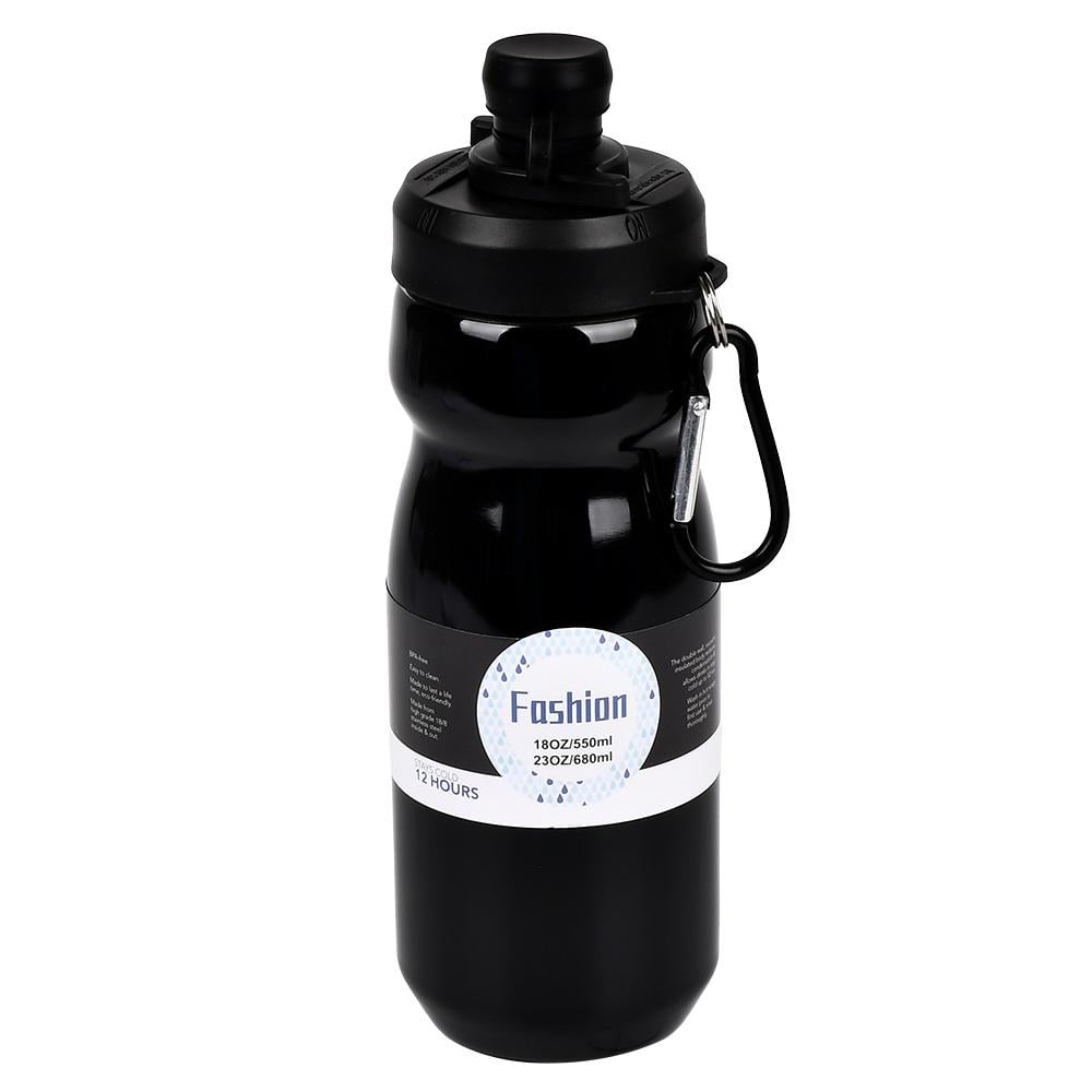 Велофляга-термос For Bike з нержавіючої сталі 550 мл Black (32619010)