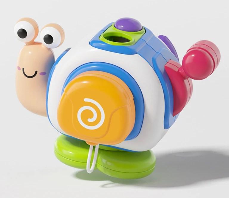 Іграшка Монтессорі Равлик для малюків для розвитку дрібної моторики/координації/мислення/вивчення кольору (1593)