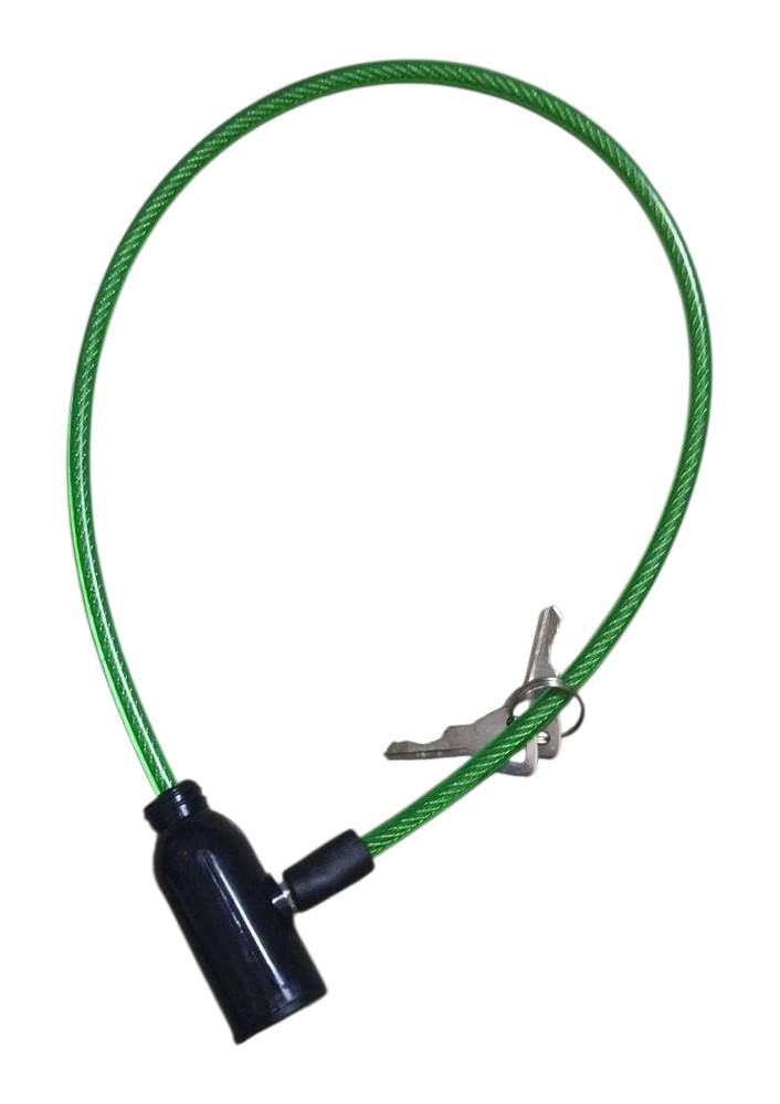 Замок велосипедный с ключами трос 8 мм/50 см