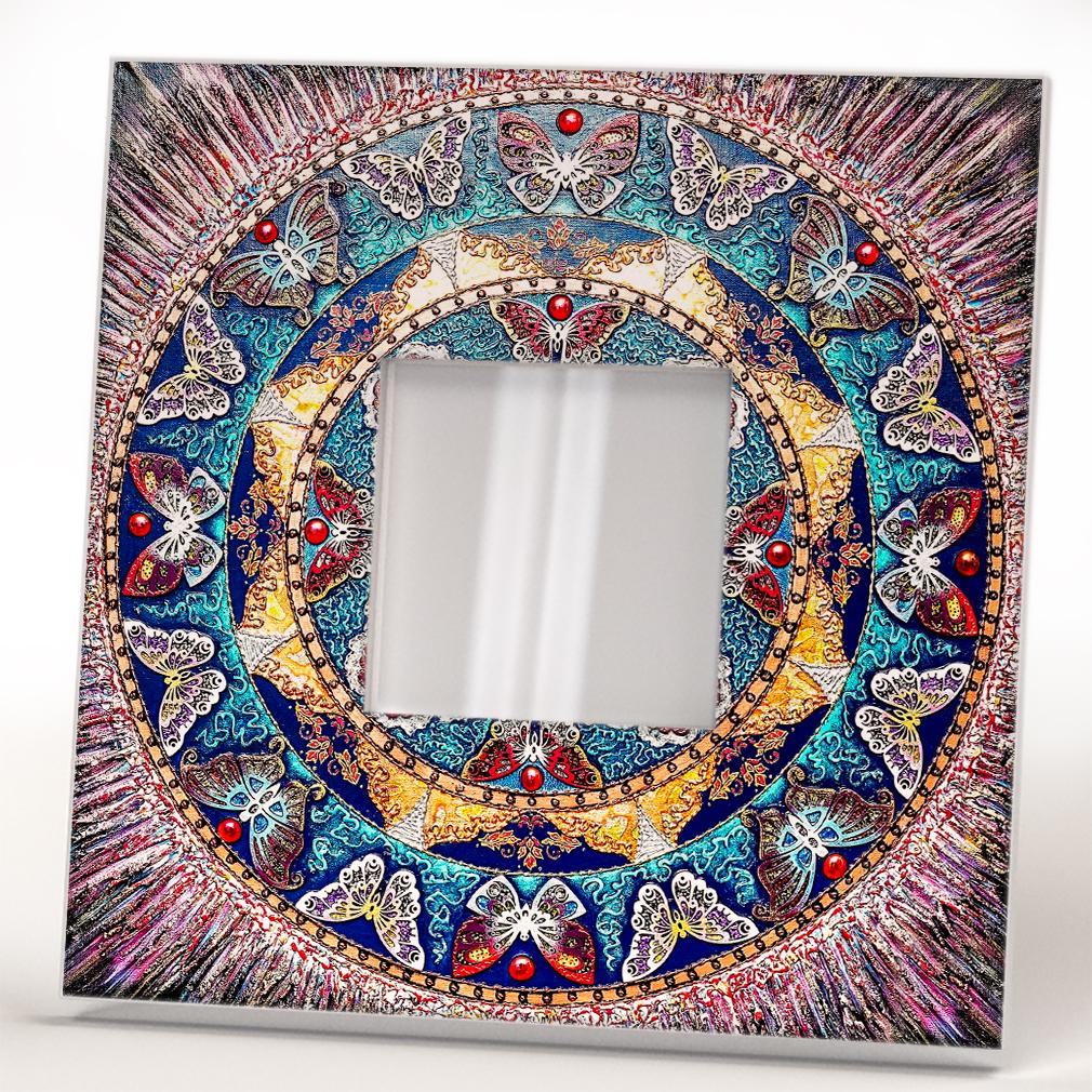 Зеркало декоративное Узор Мандала. Буддизм 260х260 мм (M04641) - фото 2 Зеркало декоративное Узор Мандала. Буддизм 260х260 мм (M04641) - фото 2
