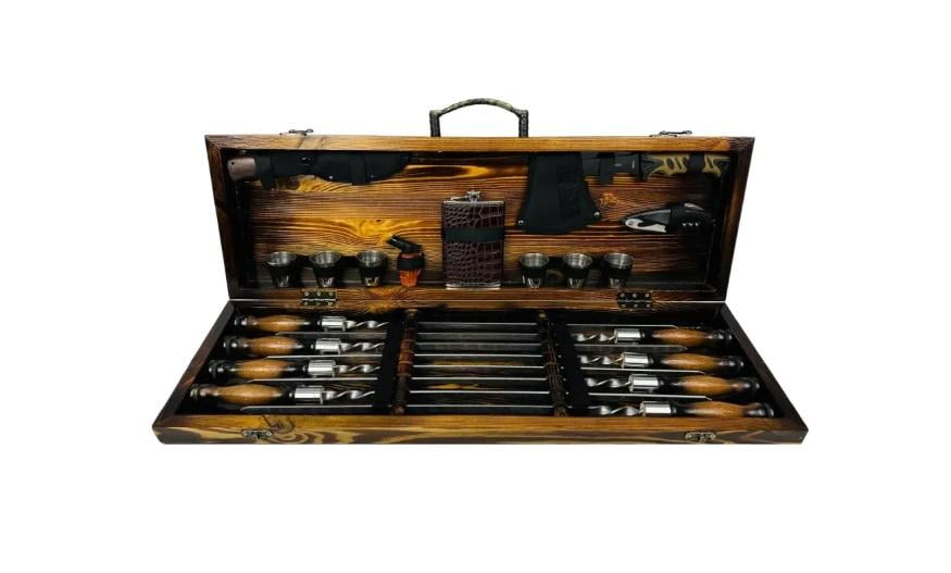 Набор шампуров в кейсе Охотник LUX 8 шт. (21-10-KS-7806)